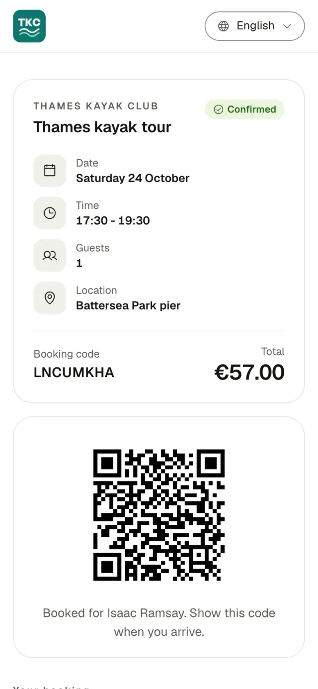 Ticket in TicketPa, an example with made-up data.